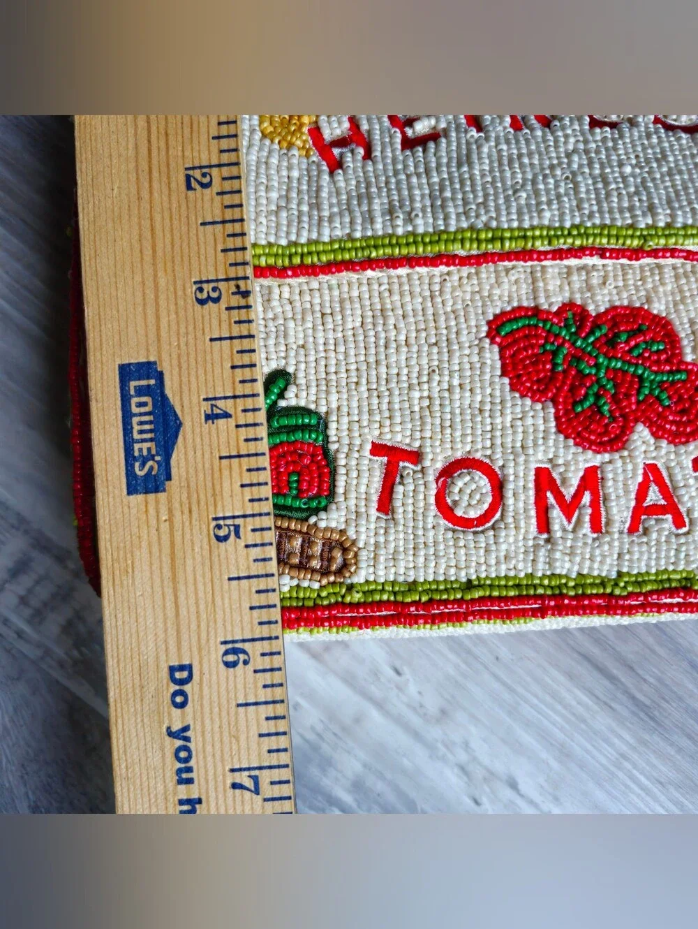 NWT Hand Beaded Tomato Heirloom Shoulder Bag Italy Amalfi Tomato Girl Purse